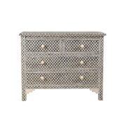bone inlay chest of drawer