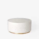 Bone Inlay Floral Round Coffee Table