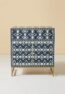 Ikat Bone Inlay Entryway Cabinet 1