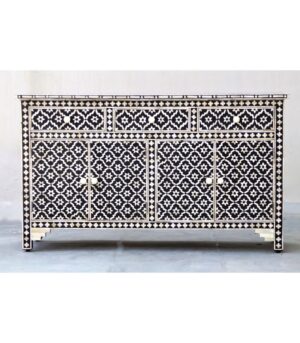 BONE INLAY SIDEBOARD - BLACK WALLPAPER 3
