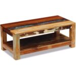 Reclaimed wood coffee table Rustic coffee table Recycled wood table Handcrafted reclaimed table
