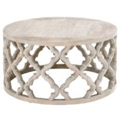 Antique Carved Round coffee Table