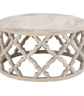 Antique Carved Round coffee Table