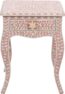 Bone Inlay Floral Design 1 Drawer Bedside Table Pink 45x30x60 cms