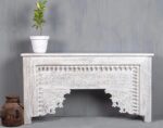 White Rustic Console Table | Solid Wood Hand-carved Table | Vintage Console Furniture | Rustic White Wood Table | Handcrafted Console Table | Wooden Entryway Table | Living Room Furniture | Hallway Decor Home Decor Showcase | Farmhouse Style Console | Rustic Chic Furniture | Antique Finish Table | Carved Wood Detailing | Versatile Console Furniture | Entryway Decorating Ideas | Unique Home Furnishings | Quality Solid Wood Table | Rustic Elegance Furniture Functional Console Table | Home Interior Accents